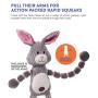 Pet Plush Dog Toy - Tough and Durable Interactive Soft Animal Squeaky Tug Toy