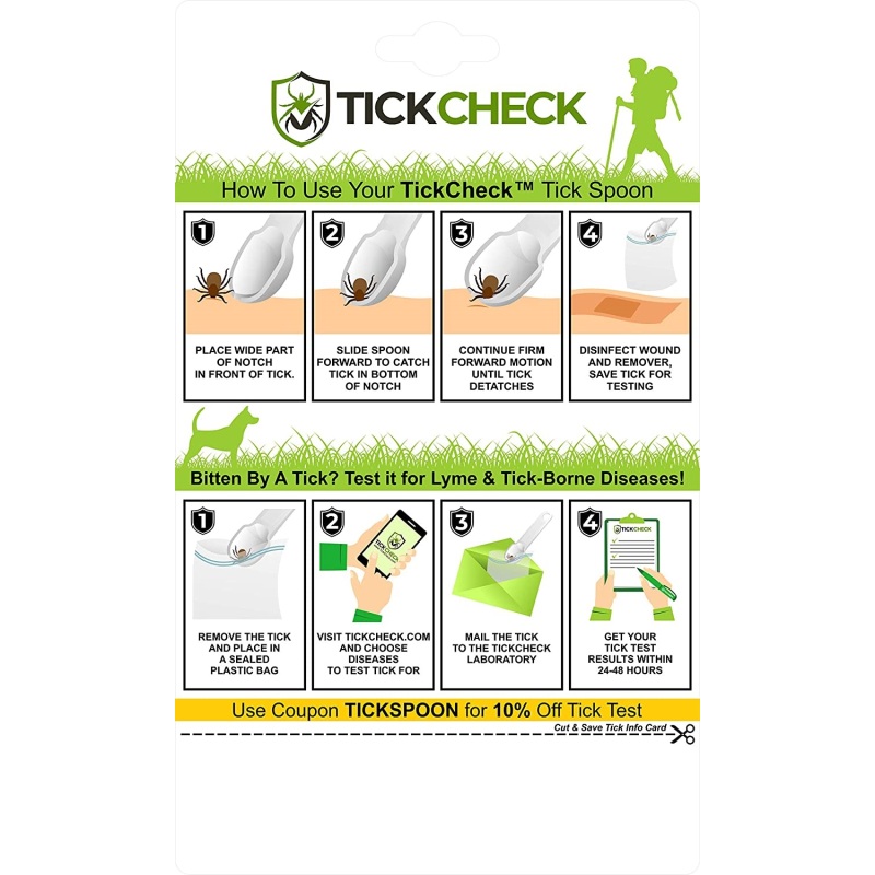 Wholesale Tick Remover Spoon 3 Pack of Lightweight Tick Remover Tools with Free Tick ID Card  Carabiner