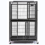 Plastic Black Tray Two Tier Cage For Pet Cage and Durable
