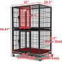 Plastic Black Tray Two Tier Cage For Pet Cage and Durable