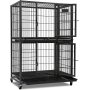 Plastic Black Tray Two Tier Cage For Pet Cage and Durable