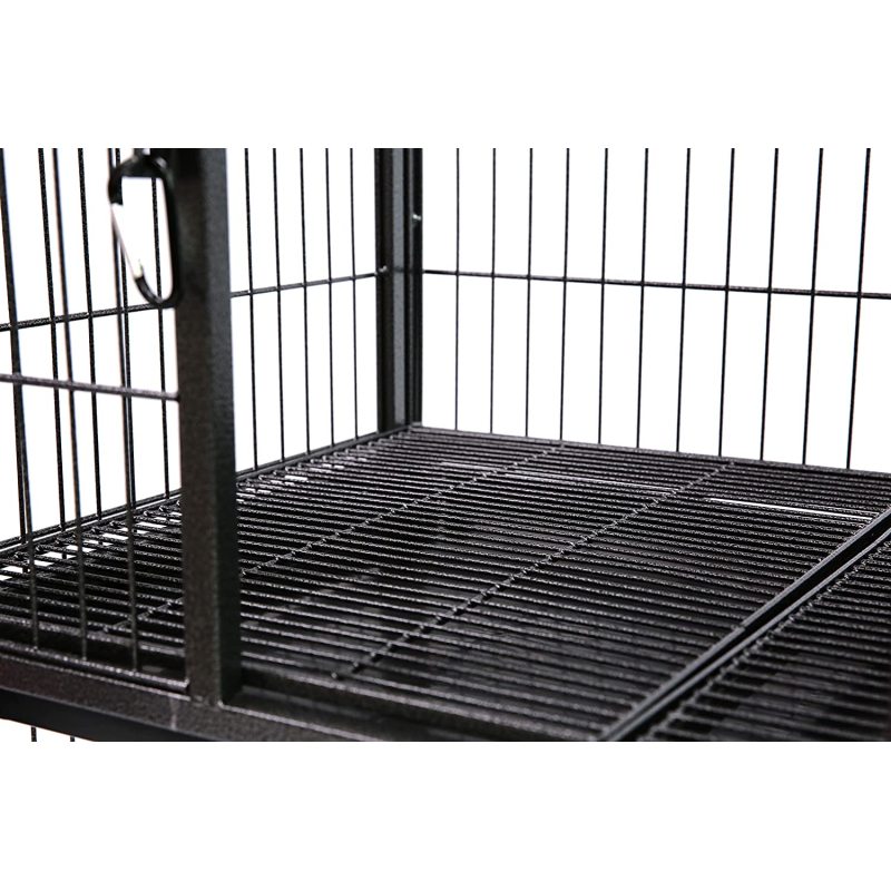 Plastic Black Tray Two Tier Cage For Pet Cage and Durable