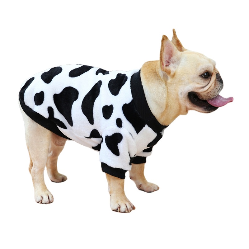 Fleece Dog Coat  Leopard Print Soft, Warm Dog Clothes, Stretchy Pet Sweater  Machine Washable