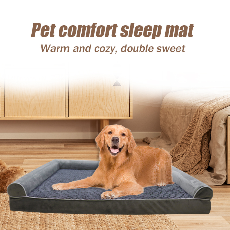 Can disassemble and wash general dog autumn and winter dog cushion Golden fur big dog sofa pet
