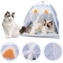 Houses Nest Summer Outdoor Portable Cat Tent Removable Cushion Pad for Cat Sleep Bed