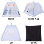 Houses Nest Summer Outdoor Portable Cat Tent Removable Cushion Pad for Cat Sleep Bed