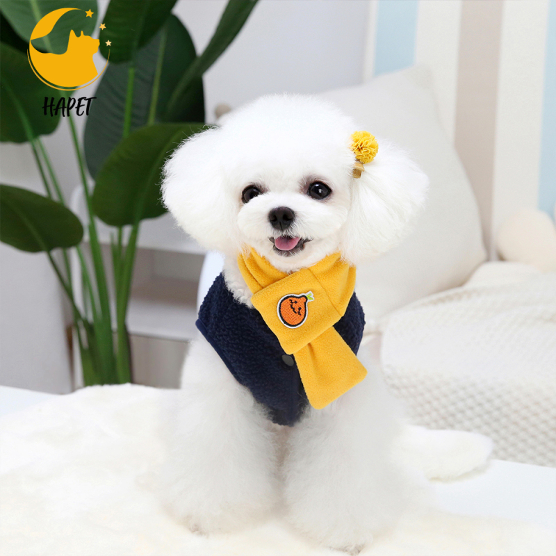 Dog Coat Sweater Vest Thick Dog Jackets for Winter Warm Clothes with Scarf