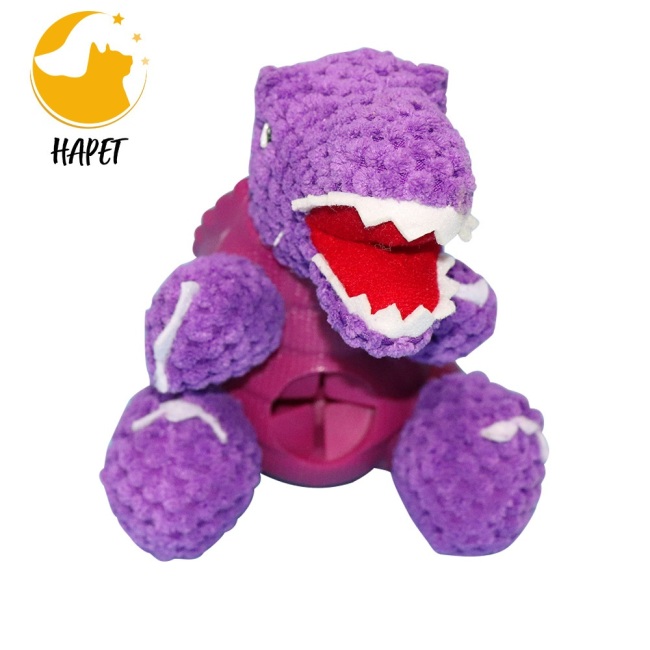 Dinosaur Dog Toys Durable Plush Dog Squeaky Chew Toys for Aggressive Chewers Interactive Dog Toys