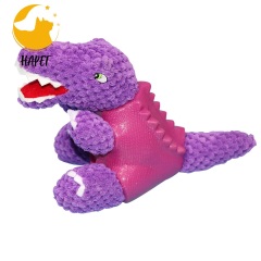 Dinosaur Dog Toys Durable Plush Dog Squeaky Chew Toys for Aggressive Chewers Interactive Dog Toys