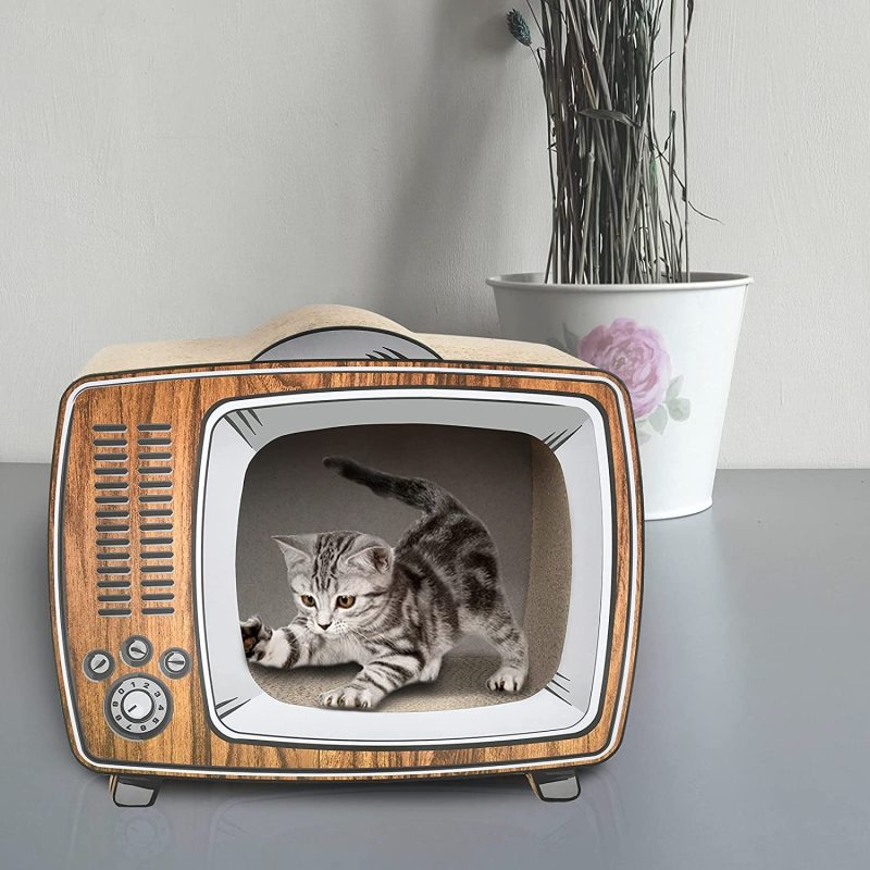 Lounge Bed Cat Scratcher Cardboard Durable Board Pads Prevents Furniture