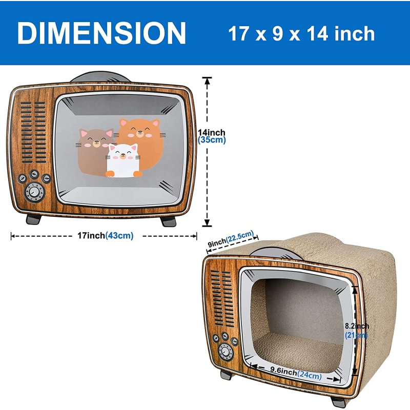 Lounge Bed Cat Scratcher Cardboard Durable Board Pads Prevents Furniture