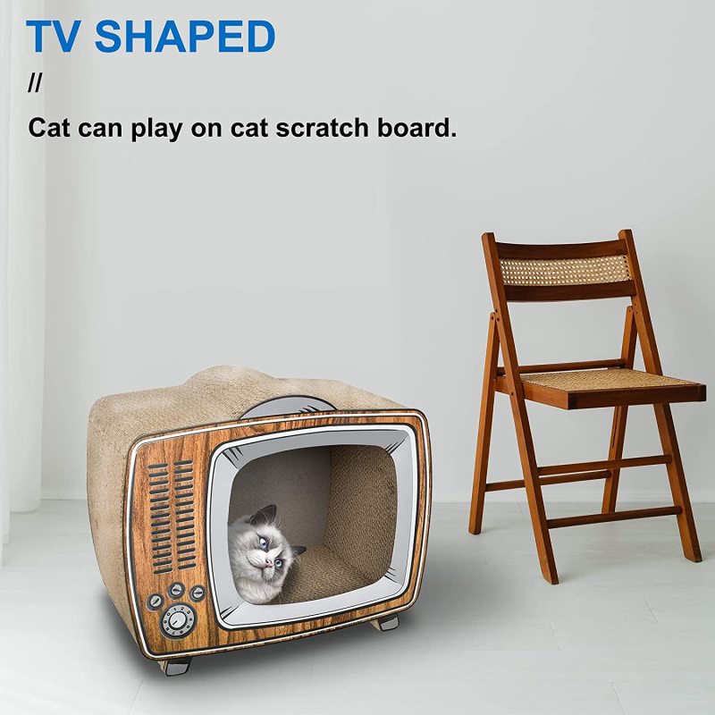 Lounge Bed Cat Scratcher Cardboard Durable Board Pads Prevents Furniture