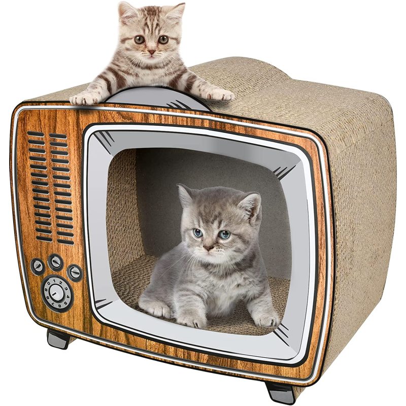 Lounge Bed Cat Scratcher Cardboard Durable Board Pads Prevents Furniture