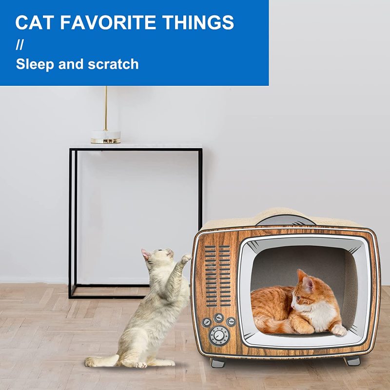 Lounge Bed Cat Scratcher Cardboard Durable Board Pads Prevents Furniture