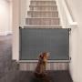 Extends up Wide Indoor Outdoor Retractable Baby Gate For Pet Use In Living Room
