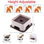 Wan Table for Dog Bowls Adjustment Bracket raised cat bowl