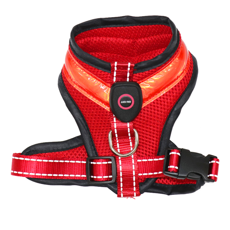 Dog Harness for Small Medium and Large Dogs Mesh Fabric Dog Vest with Reflective Trim