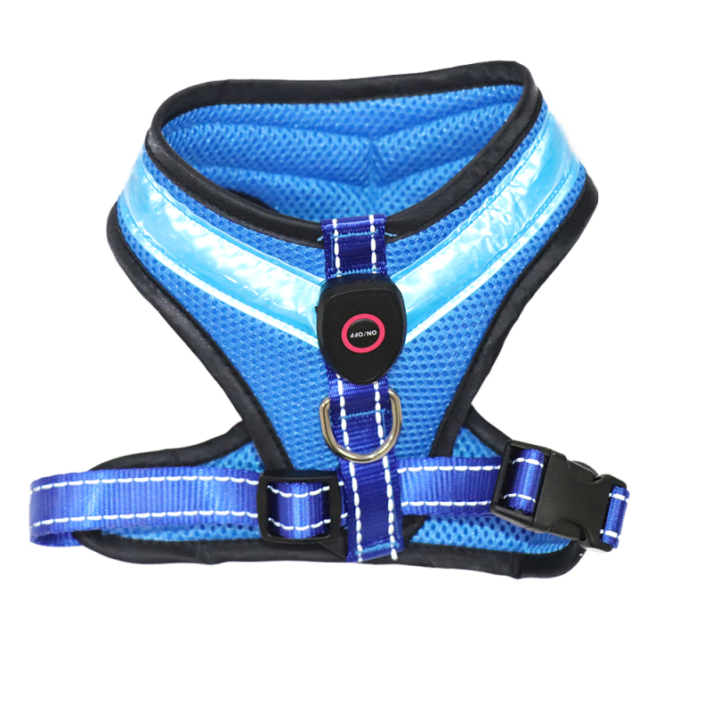 Dog Harness for Small Medium and Large Dogs Mesh Fabric Dog Vest with Reflective Trim