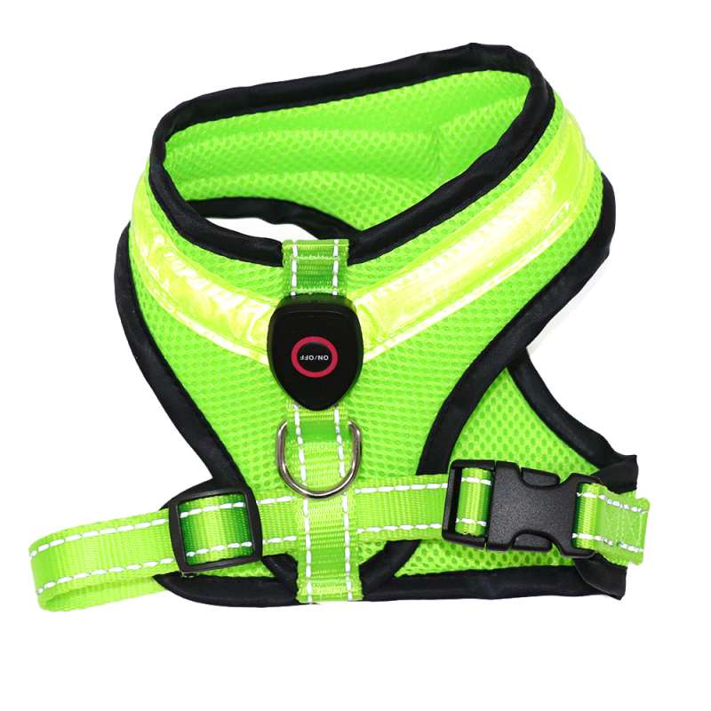 Dog Harness for Small Medium and Large Dogs Mesh Fabric Dog Vest with Reflective Trim