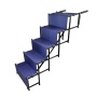 Dog Stairs Metal Frame Foldable Large Dog Step Portable Pet Ladder Ramp for Cars