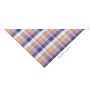 Dog Bandana Plaid Cotton  Washable Puppy Triangle  Drool Bibs Dog Handkerchief Girl Comfortable Scarf