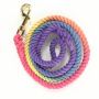 Ombre Rope Dog Leash Braided Cotton Heavy Duty Strong Durable Multi-Colored dog leash rope