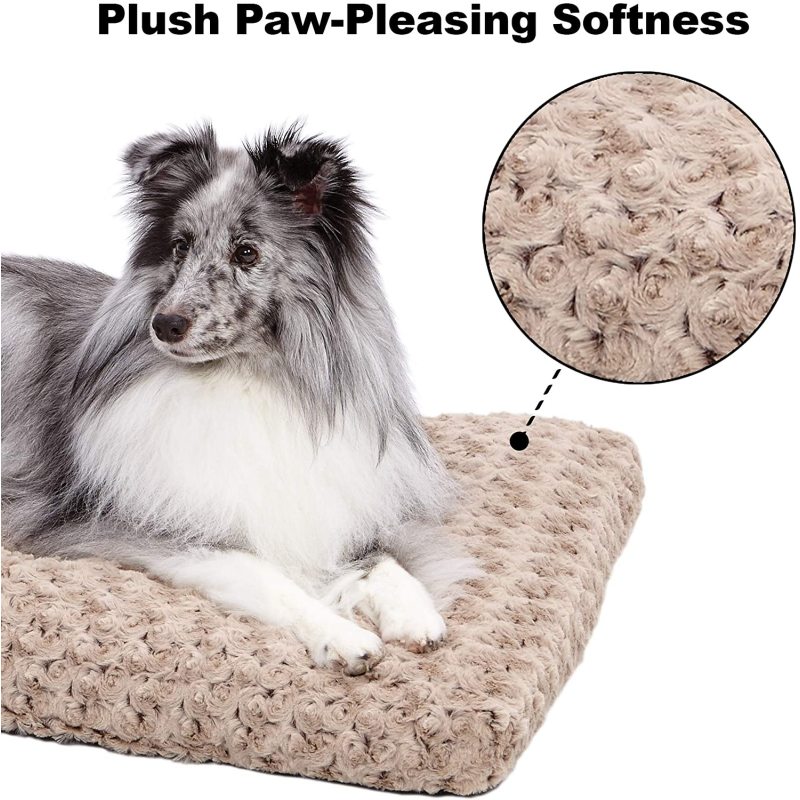 Deluxe Dog Beds Super Plush Dog & Cat Beds Ideal for Dog Crates