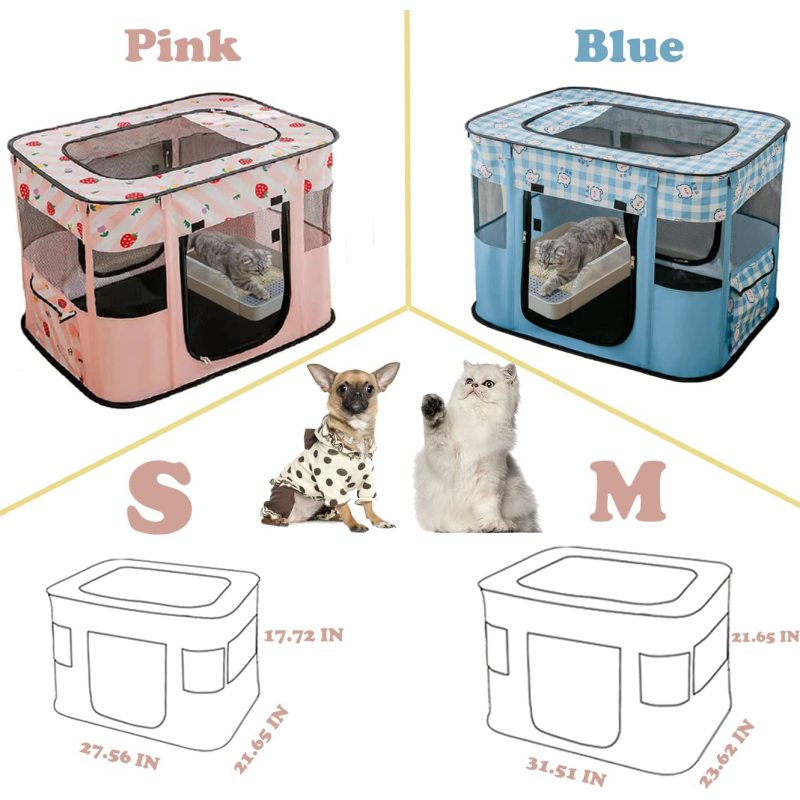 Outdoor or Indoor Collapsible Crates Kennel Playpen for Dog cat