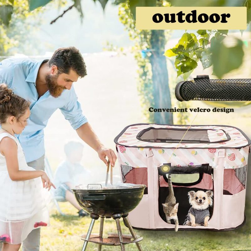 Outdoor or Indoor Collapsible Crates Kennel Playpen for Dog cat