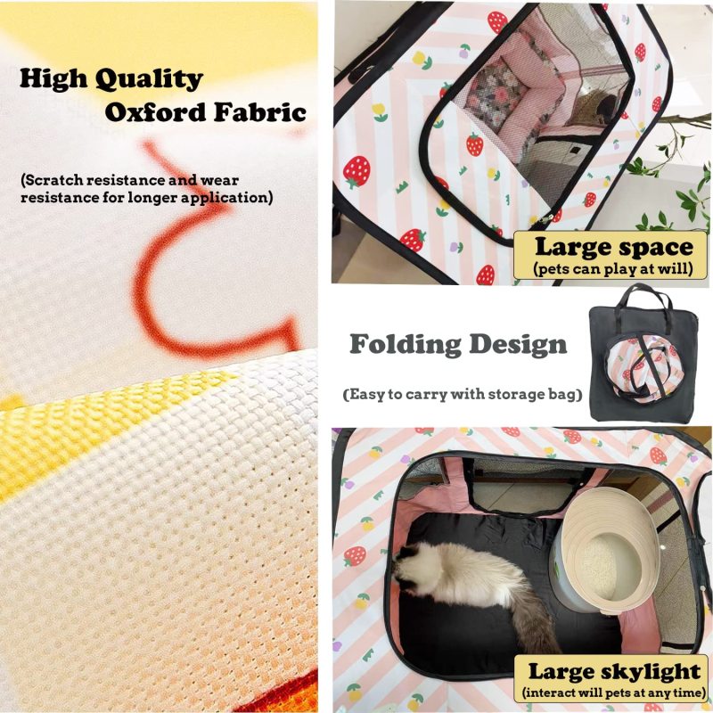 Outdoor or Indoor Collapsible Crates Kennel Playpen for Dog cat