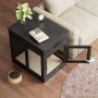 Decorative Wooden Dog Kennel End Table Pet Crate House Cage Furniture with Drawer