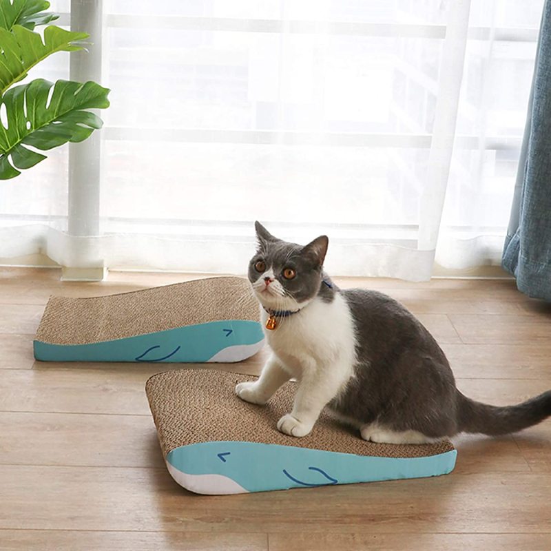 Cat Scratcher Cardboard, Kitty Cat Scratching Pad Recycle Corrugate Scratcher Cat Scratch Bed Long Lasting Reversable
