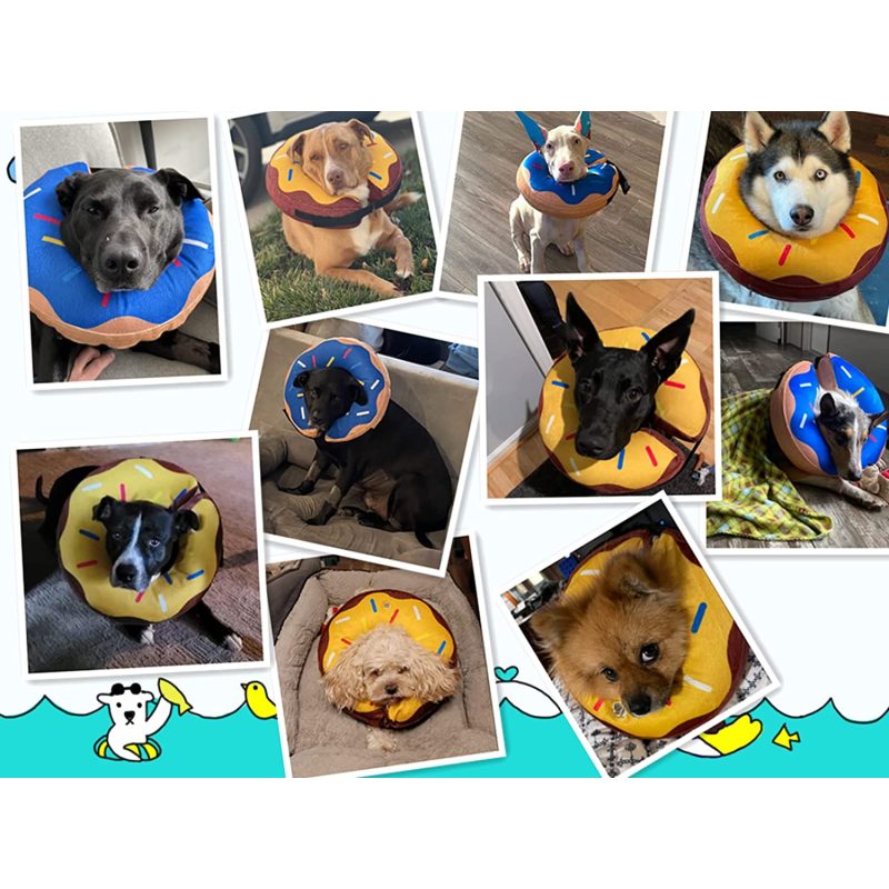Inflatable Collar for Dogs and Cats Soft Recovery Pet Cone E-Collar