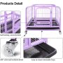 Wheels and Tray Metal Dog Crate Strong Dog Kennel