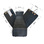 100% Waterproof Pet Seat Cover Hammock 600d Heavy Duty Nonslip Durable Soft Pet Back Seat Covers