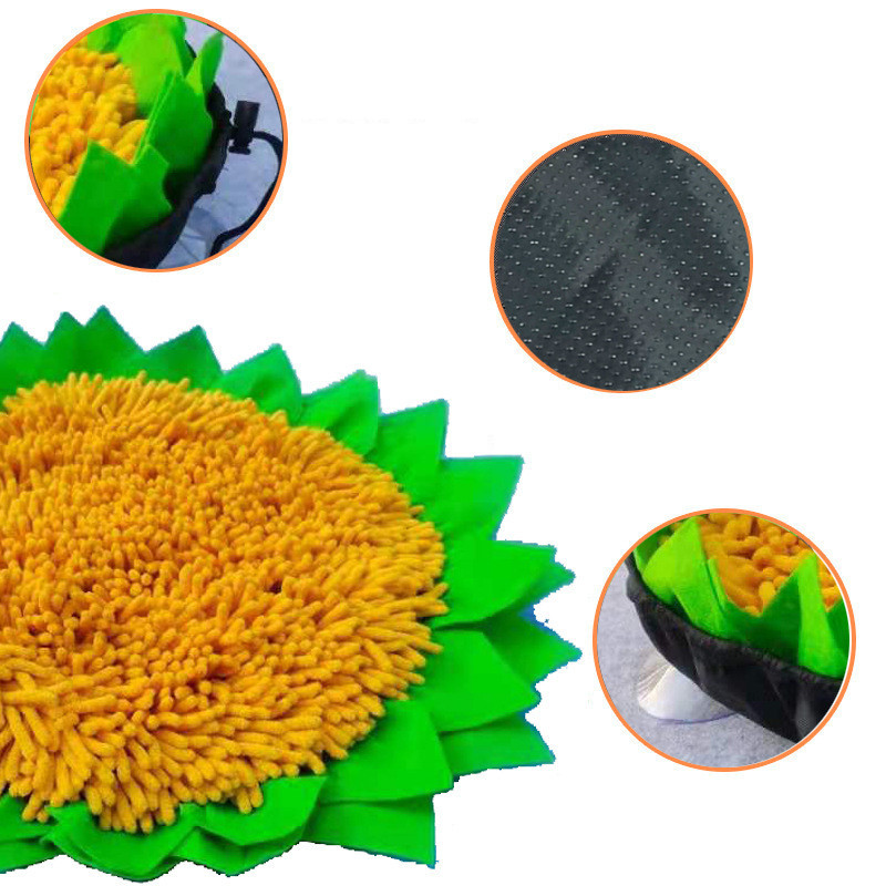 Hot Dog Toy Pet Sniffing Pad Suction Cup For Sniffing Hidden Sunflower Food Dog Sniffing Pad