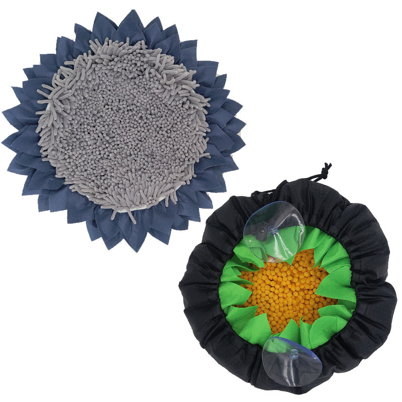 Hot Dog Toy Pet Sniffing Pad Suction Cup For Sniffing Hidden Sunflower Food Dog Sniffing Pad