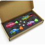 Manufacture Pet Toys Cat IQ Traninig Interactive LED light Tiny Fish Toys 4 in 1 Set For Cat Playing Robot Fish
