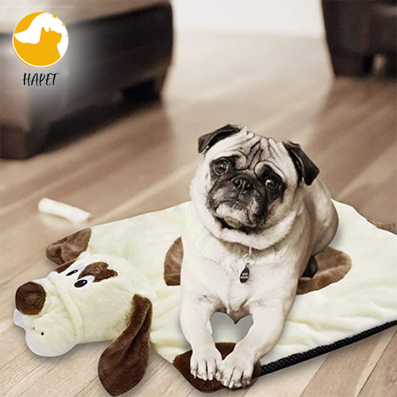 Puppy Heartbeat Toy Puppy Bed Mat for Anxiety Relief, Behavioral Training Aid Toy for Dog Calming Sleeping Soother