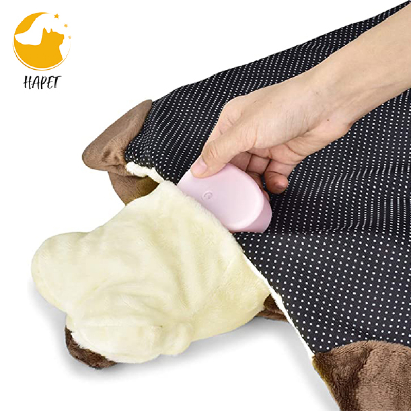 Puppy Heartbeat Toy Puppy Bed Mat for Anxiety Relief, Behavioral Training Aid Toy for Dog Calming Sleeping Soother