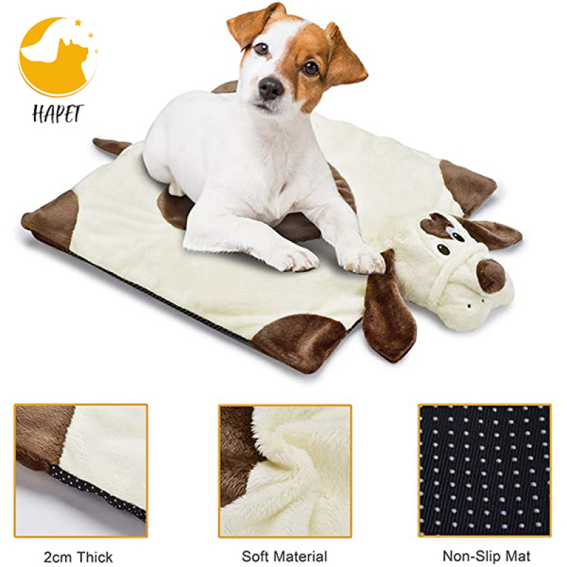 Puppy Heartbeat Toy Puppy Bed Mat for Anxiety Relief, Behavioral Training Aid Toy for Dog Calming Sleeping Soother