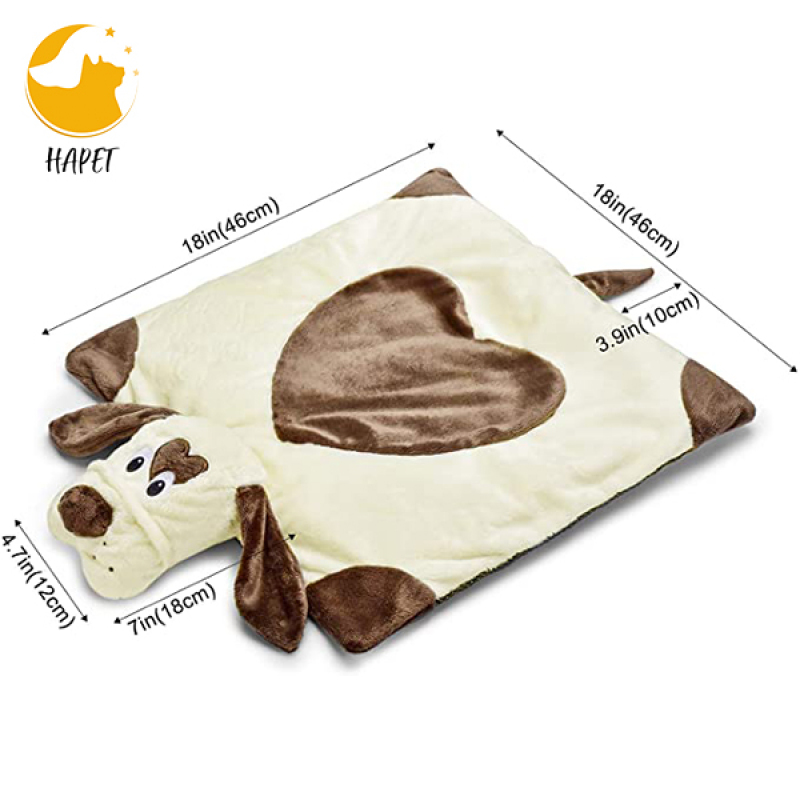 Puppy Heartbeat Toy Puppy Bed Mat for Anxiety Relief, Behavioral Training Aid Toy for Dog Calming Sleeping Soother