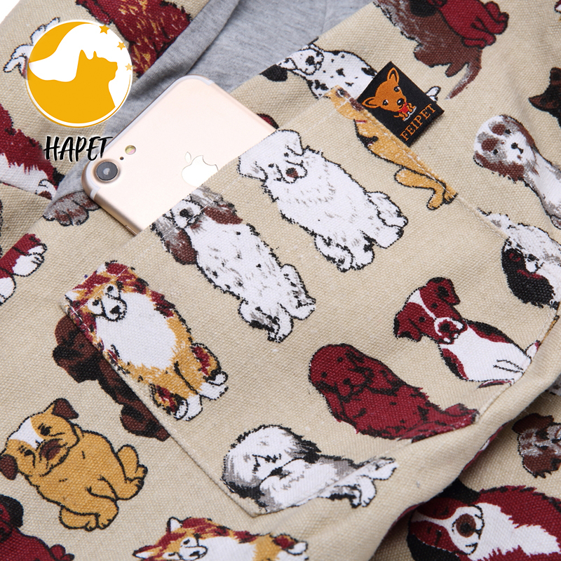 Dog and Cat Sling Carrier Hands Free Reversible Pet Papoose Bag Soft Pouch and Tote Design