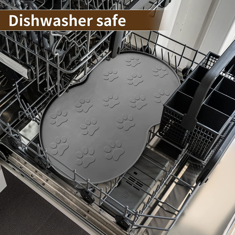 Waterproof Non-Slip Bowl Tray Suitable Pet Placemat for Small and Medium Pets