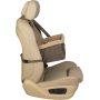 Dog Booster Seat for Cars, Trucks and SUVs - Easy to Adjust Strap - Durable Fleece Liner is Machine Washable and Easy to Clean