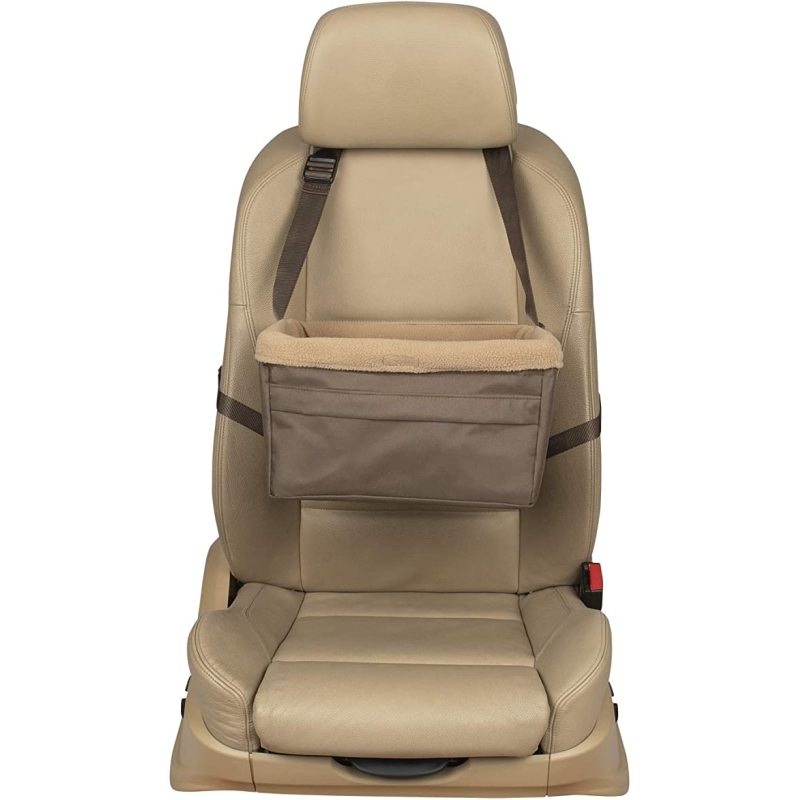 Dog Booster Seat for Cars, Trucks and SUVs - Easy to Adjust Strap - Durable Fleece Liner is Machine Washable and Easy to Clean