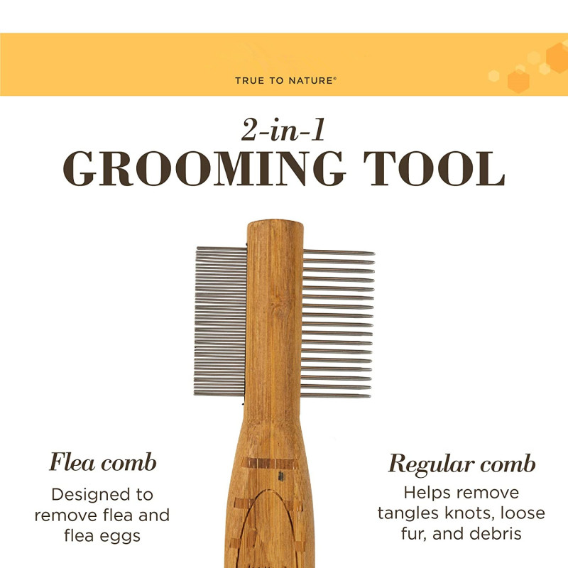 Flea Eggs Comfortably Double Sided Comb Grooming Tool for Dogs