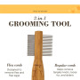 Flea Eggs Comfortably Double Sided Comb Grooming Tool for Dogs