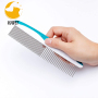 Pet Comb for Long & Short Haired Pets with Comfortable Non-Slip Handle