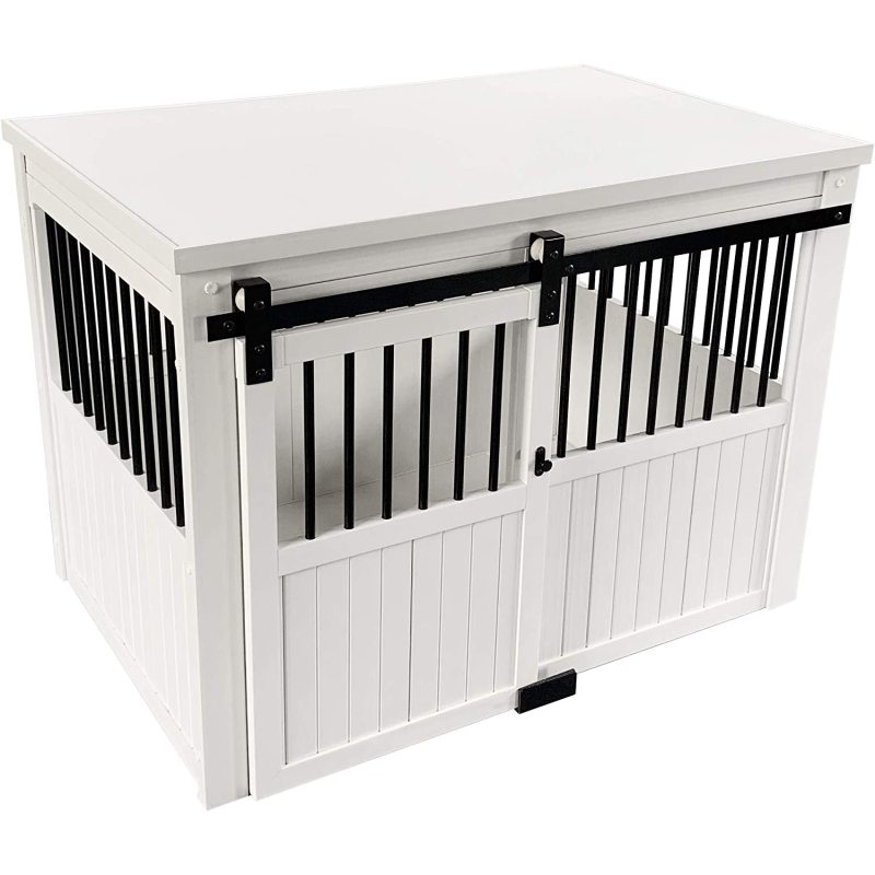 Dog Crate Sliding Barn Door Furniture For Indoor Use